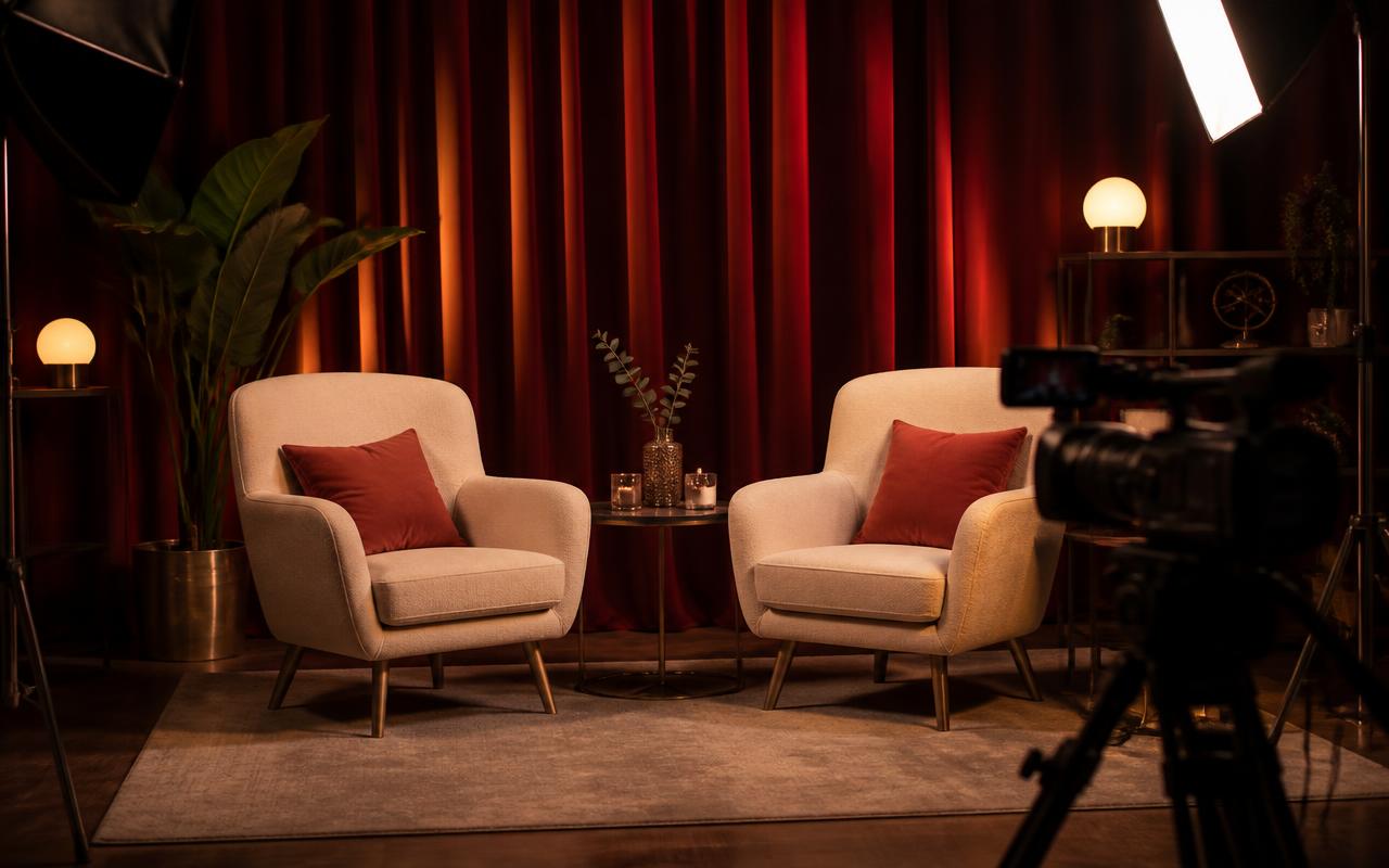 Eberechi Live studio set ready for a livestream session